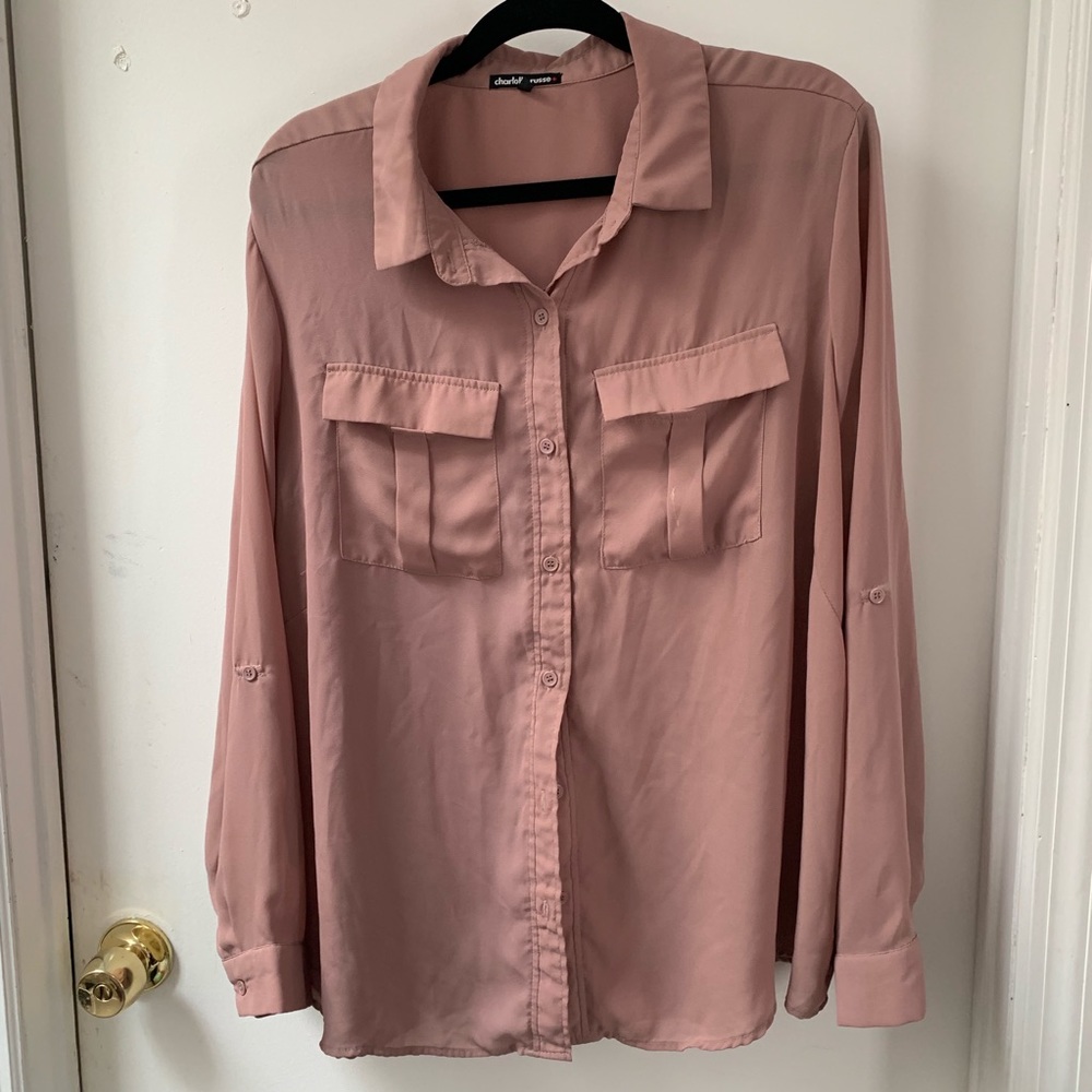 Pink/Mauve Button Down
